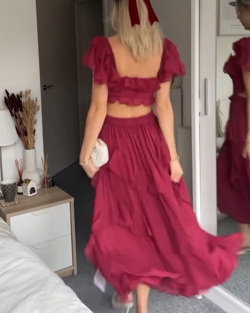 Elisa - Ruffled Dress