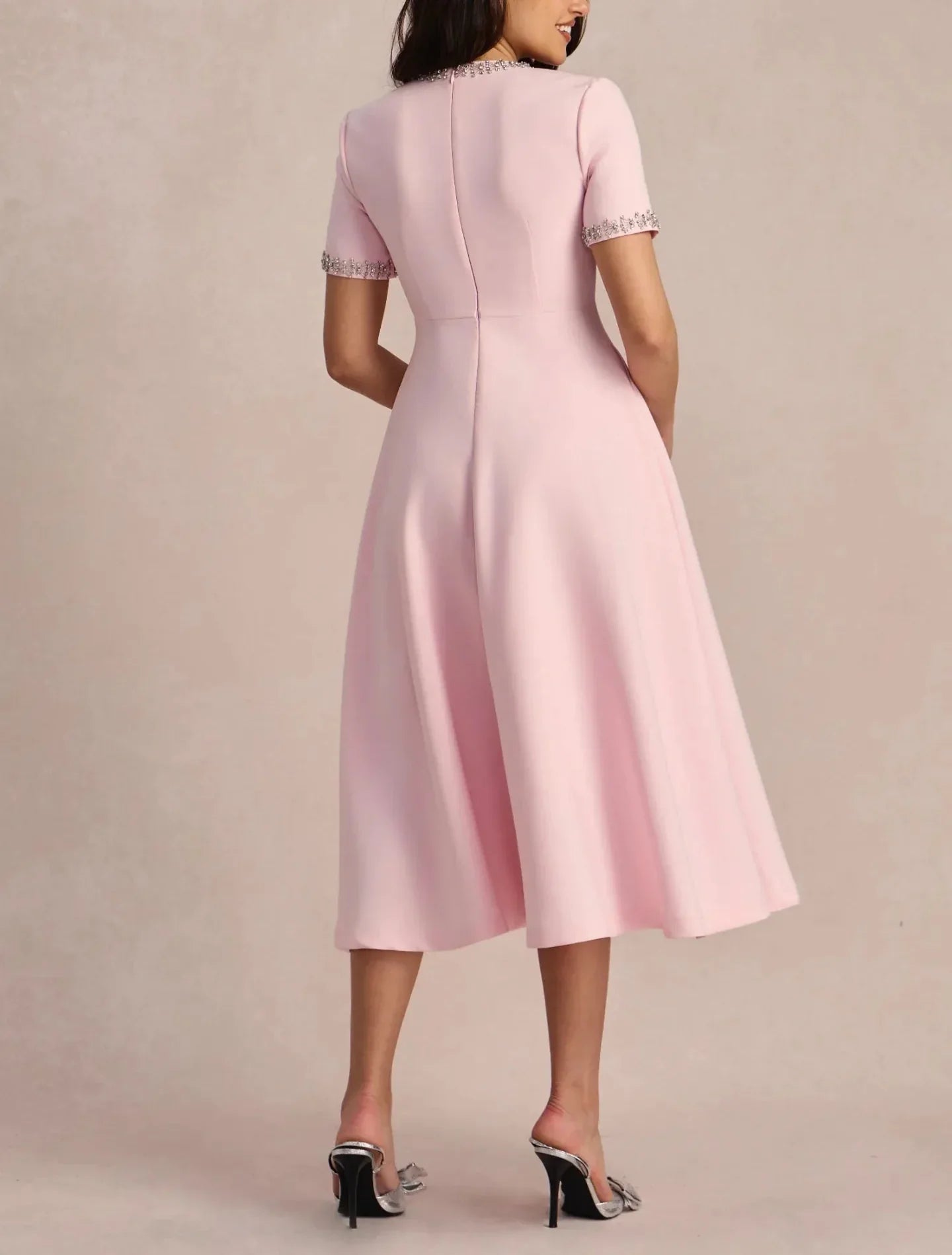 Raffaella™ | A-Line Dress with Bows and Beads
