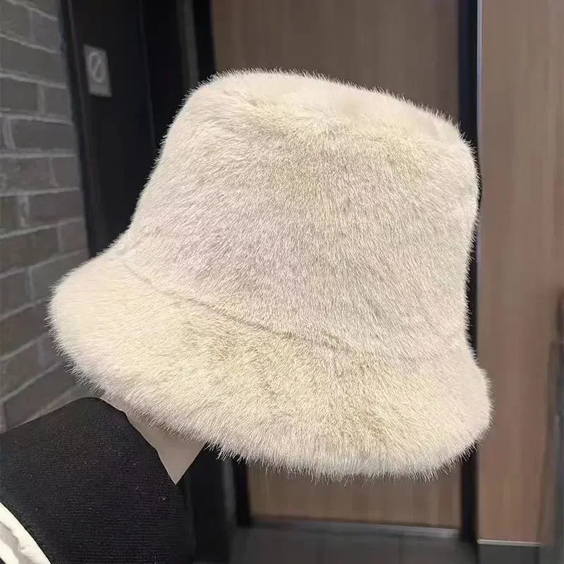 Blush Cloud Faux Fur Hat