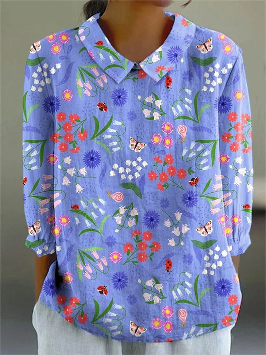Eden | Vintage Colorful Blouse