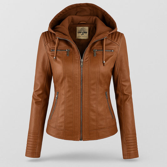 Brielle | Women’s Weather-Resistant Leather Jacket | Durable Style