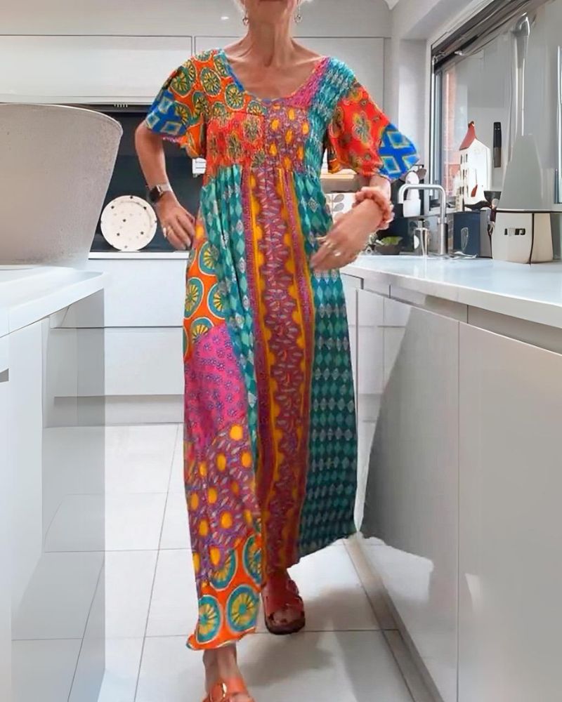 MADELINE | COLOURFUL BOHEMIAN DRESS