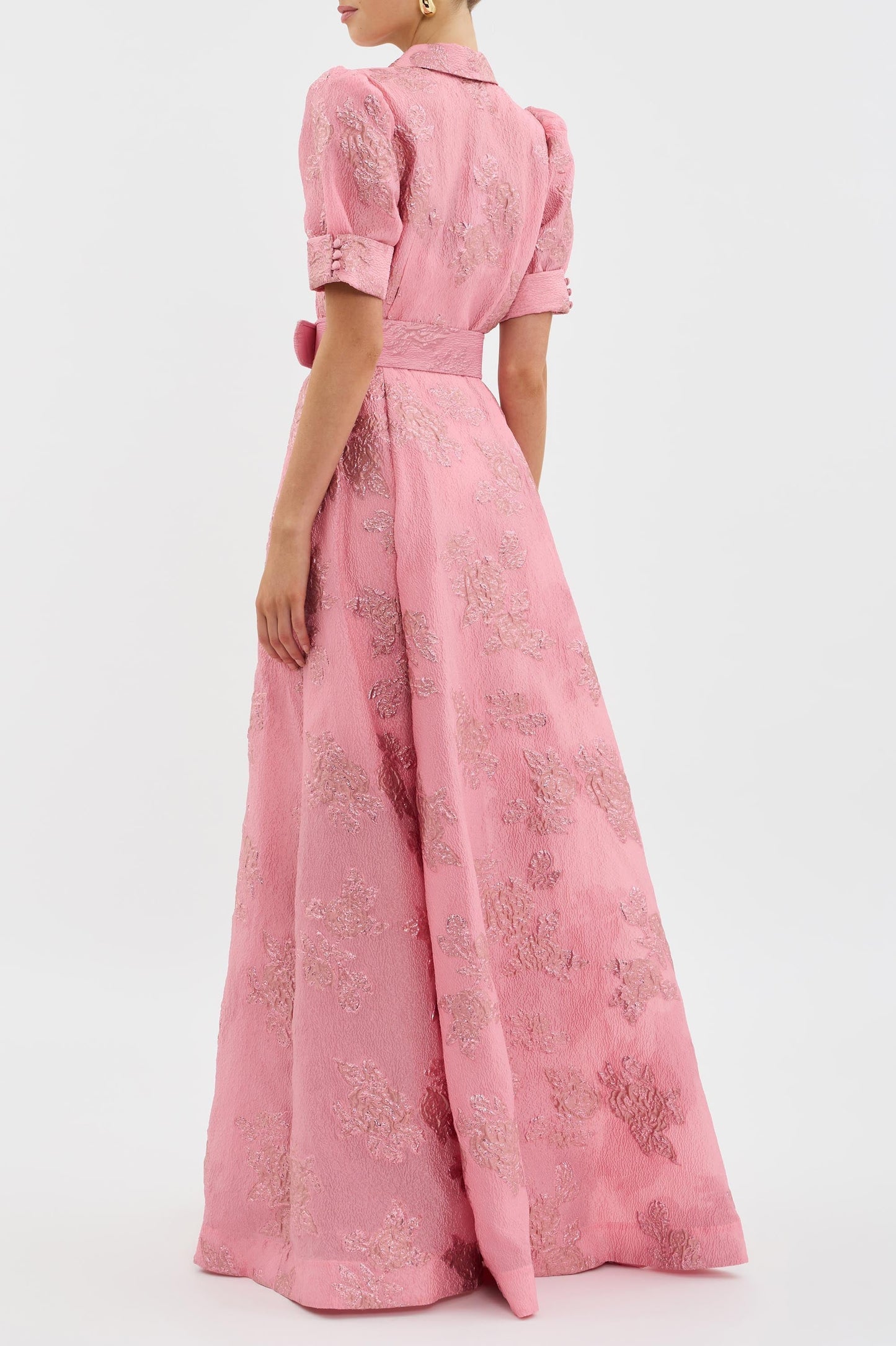 Rebecca - Short dress with puff sleeves