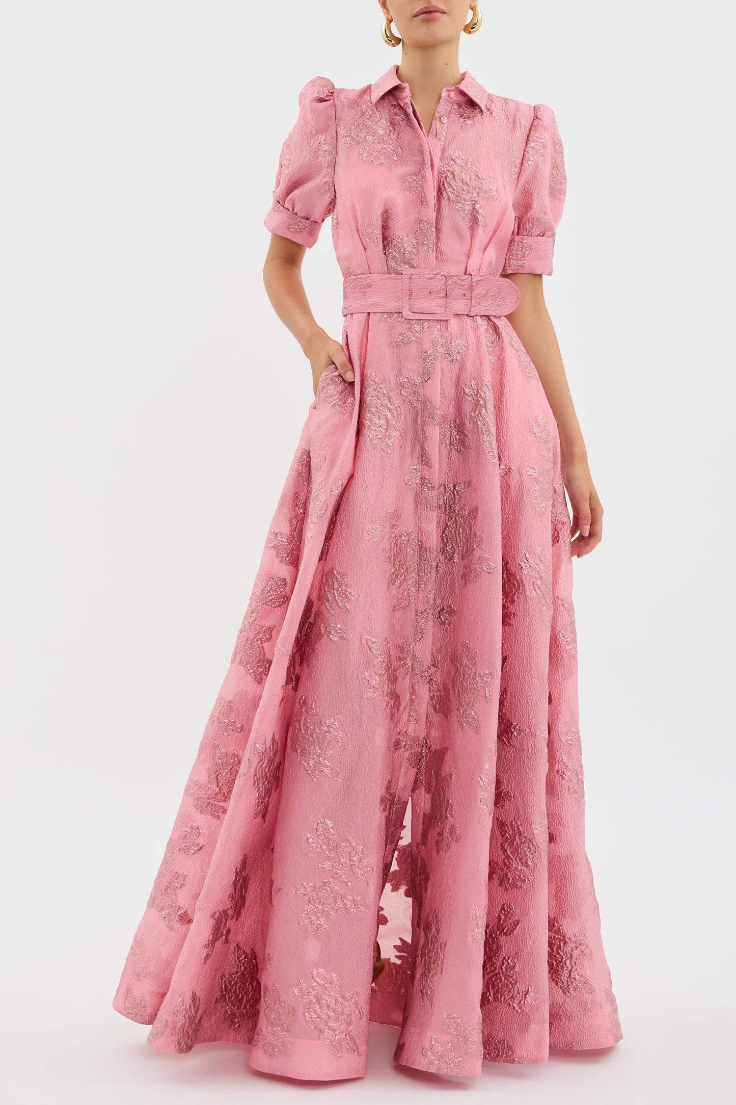 Rebecca - Short dress with puff sleeves