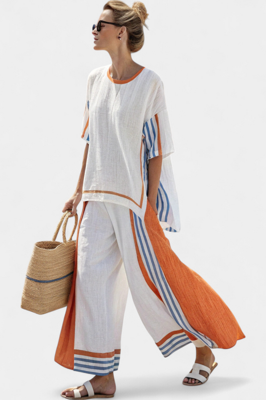 María | Bamboo high quality Stripe Set