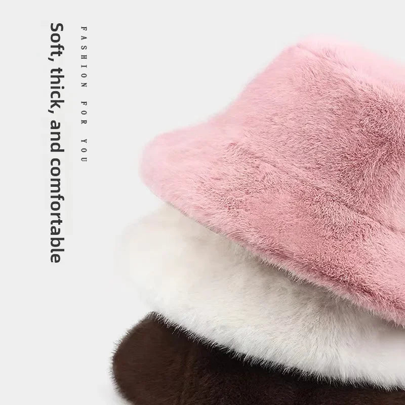Blush Cloud Faux Fur Hat