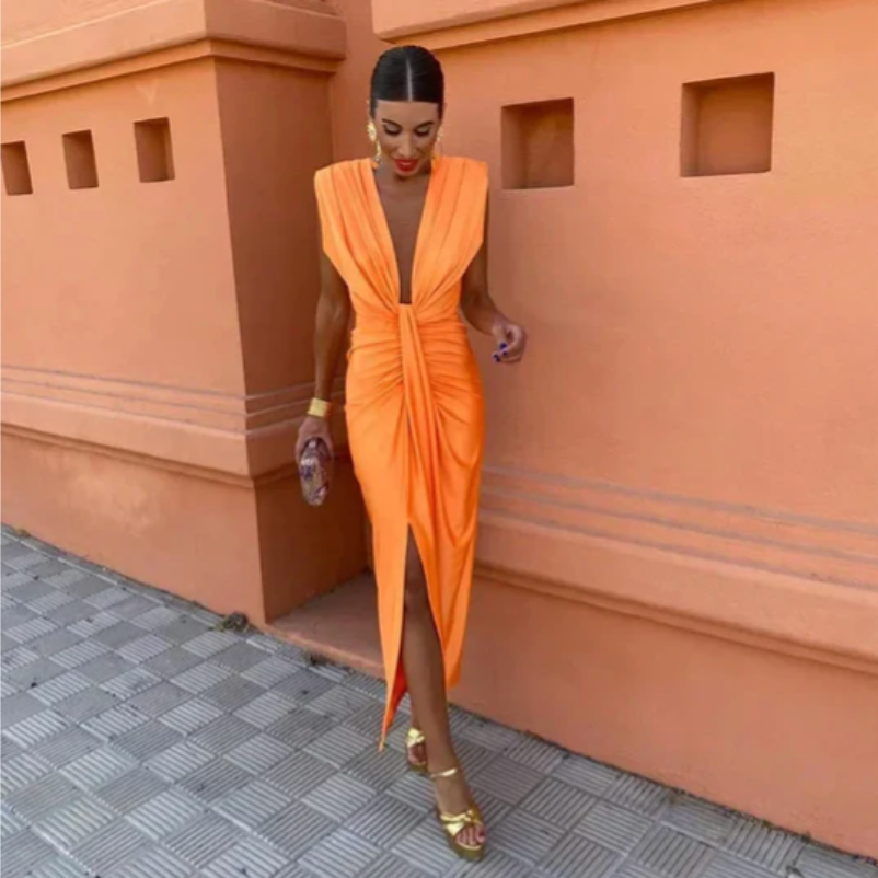 Lily | Elegant pleated dress
